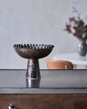 decorative bowl - Black, Ø24x19.5 cm - House Doctor
