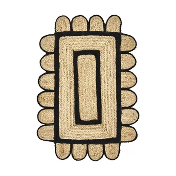 Denta doormat - Black-natural, 60x90 cm - House Doctor