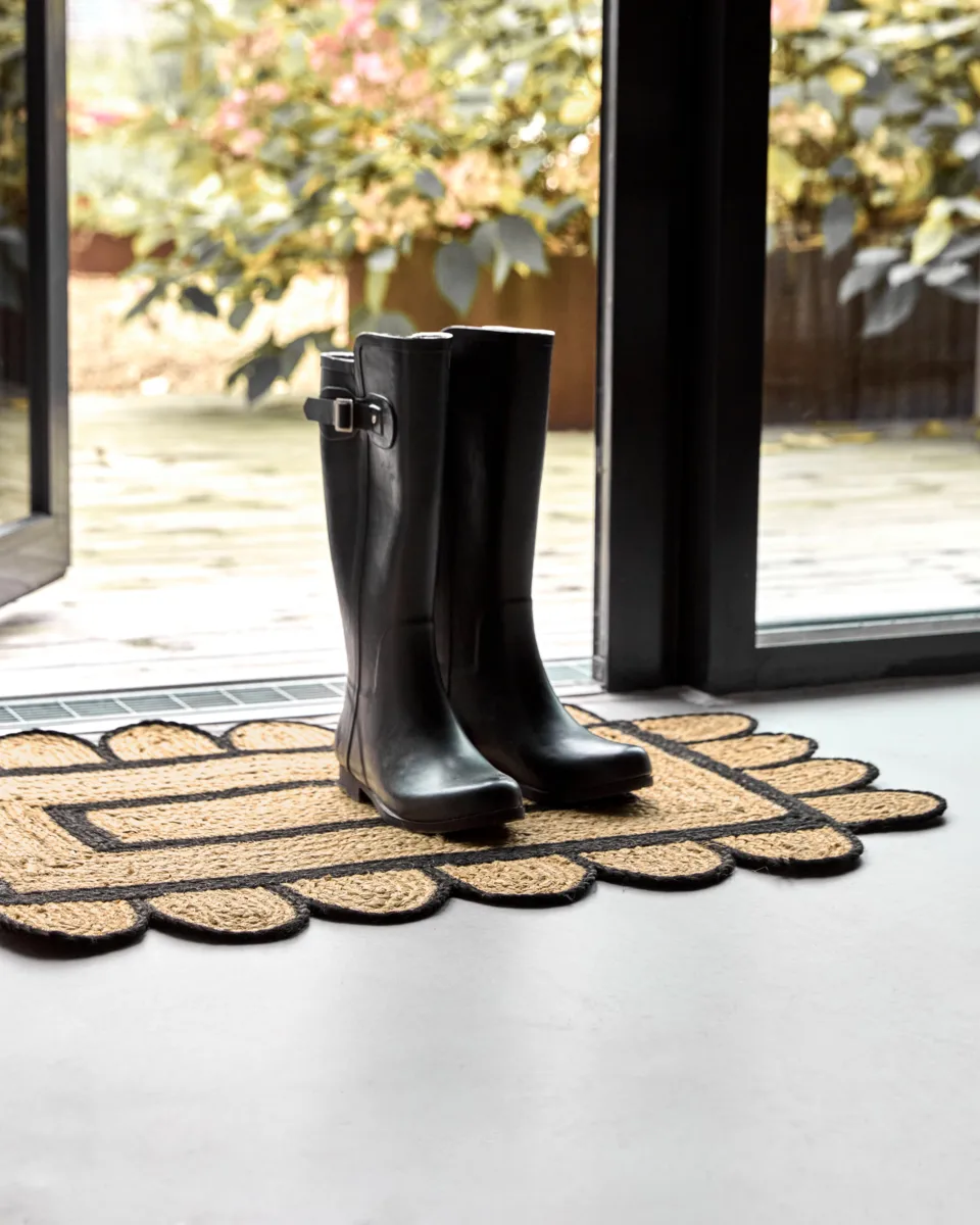 Denta doormat, Black-natural, 60x90 cm House Doctor