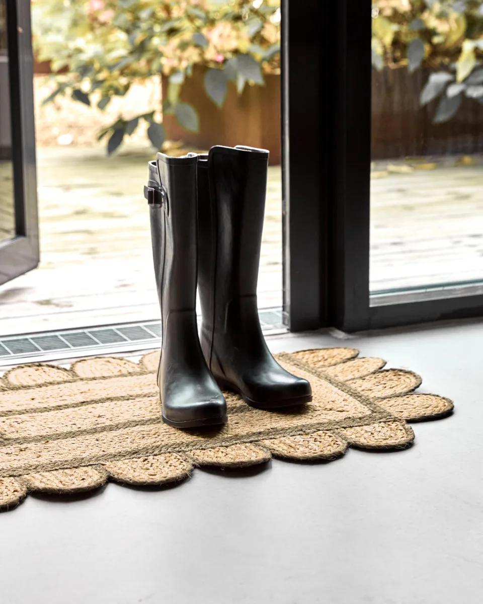 Denta doormat, Green-natural, 60x90 cm House Doctor