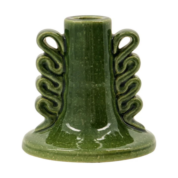 Diva candle holder 9.5 cm - Green - House Doctor