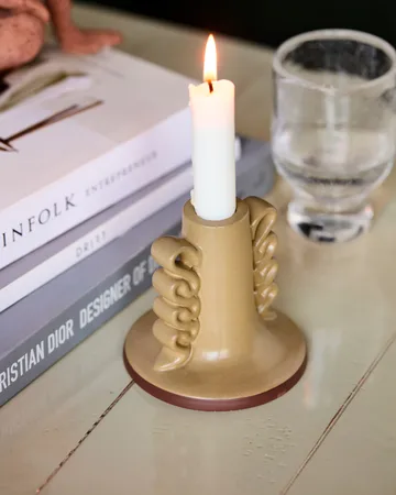 Diva candle holder 9.5 cm - Sand - House Doctor
