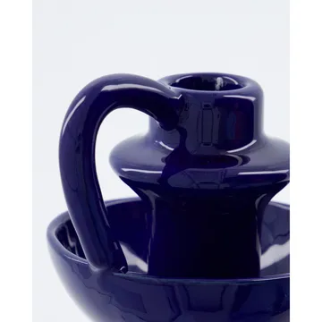 Diva candleholder 14 cm - Blue - House Doctor