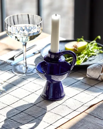 Diva candleholder 14 cm - Blue - House Doctor