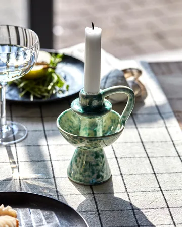 Diva candleholder 14 cm - Green - House Doctor