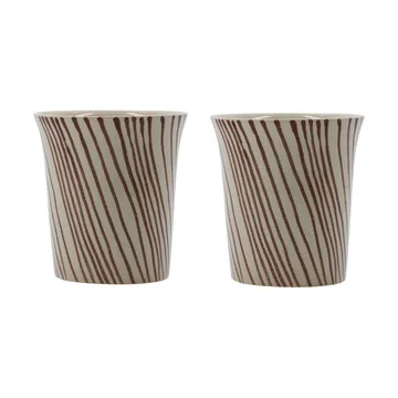 Diva mug 25 cl 2-pack - Brown - House Doctor
