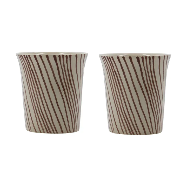 Diva mug 25 cl 2-pack - Brown - House Doctor