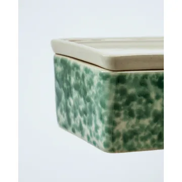 Diva storage boxes 2 parts - Green-brown - House Doctor