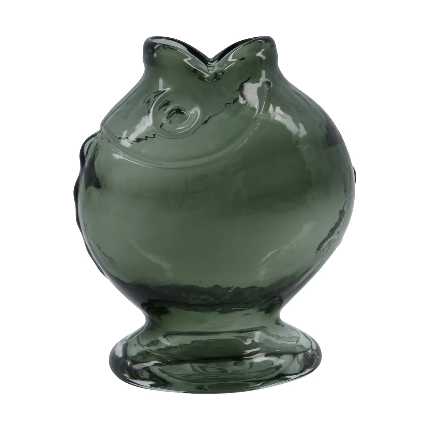 Fish vase 17.5 cm, Smoky grey House Doctor