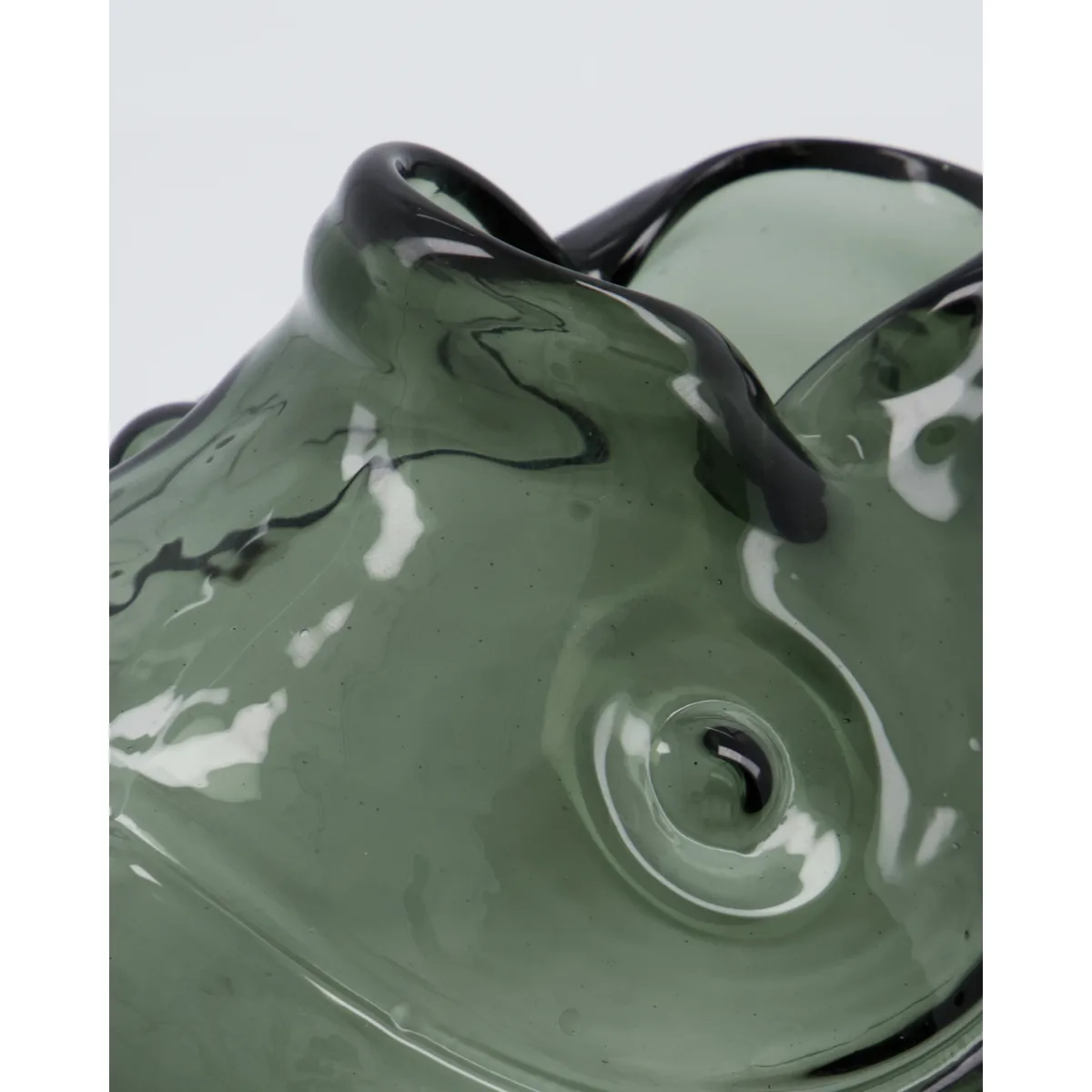 Fish vase 17.5 cm, Smoky grey House Doctor