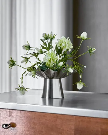 Flood decorative bowl - Silver finish, Ø22x14 cm - House Doctor