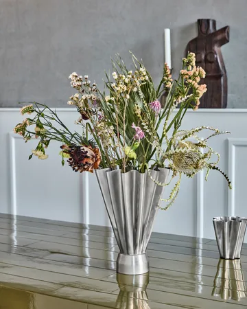 Flood vase Ø23 cm - Brushed silver - House Doctor