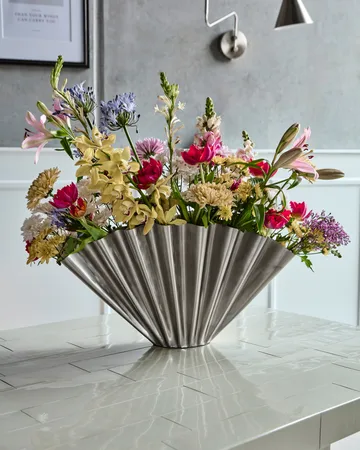 Flood vase - Brushed silver - House Doctor