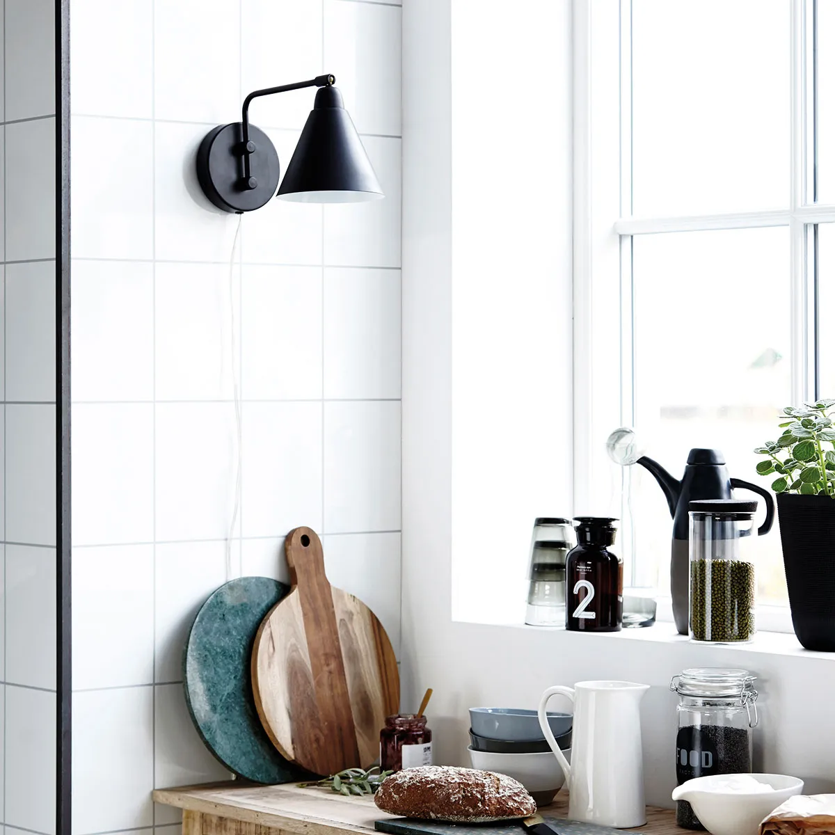 Game wall lamp black, small, 30 cm House Doctor