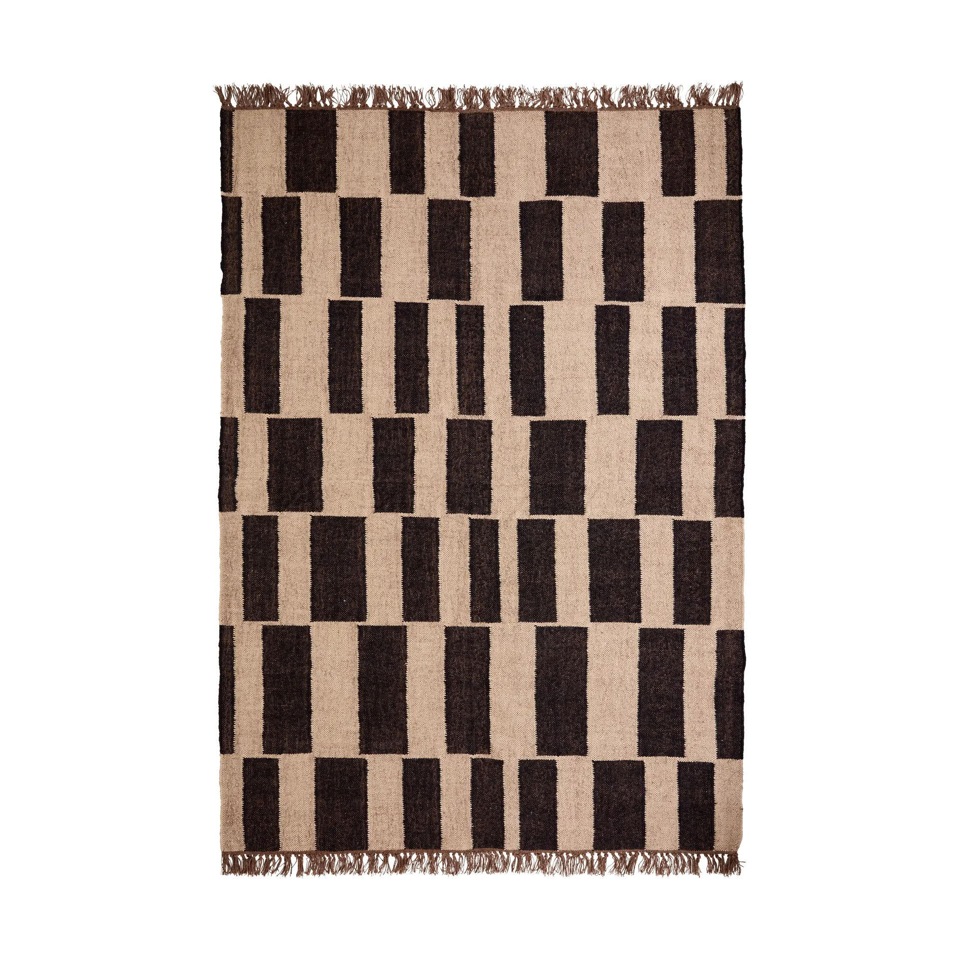 Graph rug, Black-natural, 160x230 cm House Doctor