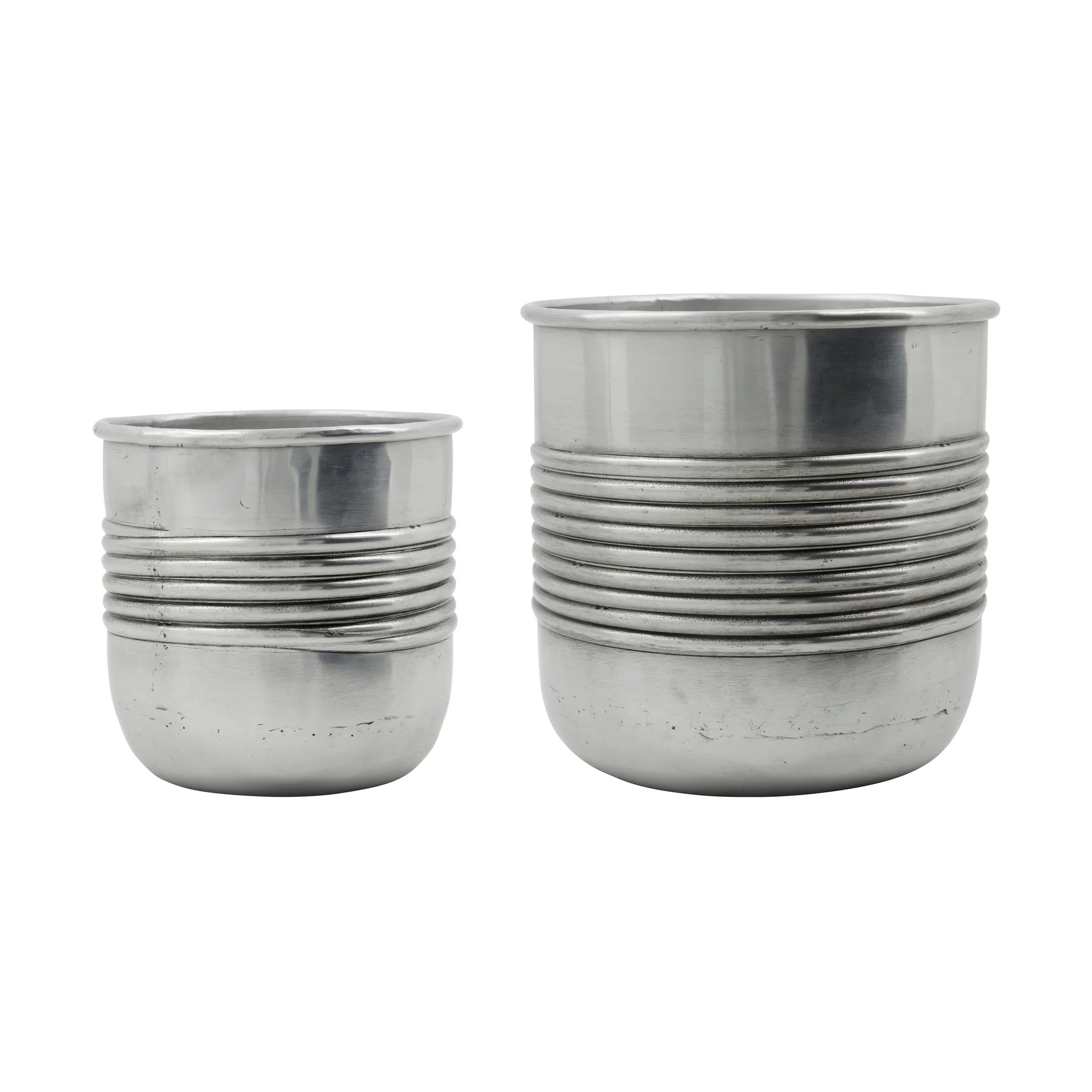 Groove planter aluminium 2 parts, Antique silver finish House Doctor