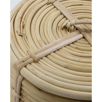 House doctor basket with lid 2 parts - Nature - House Doctor