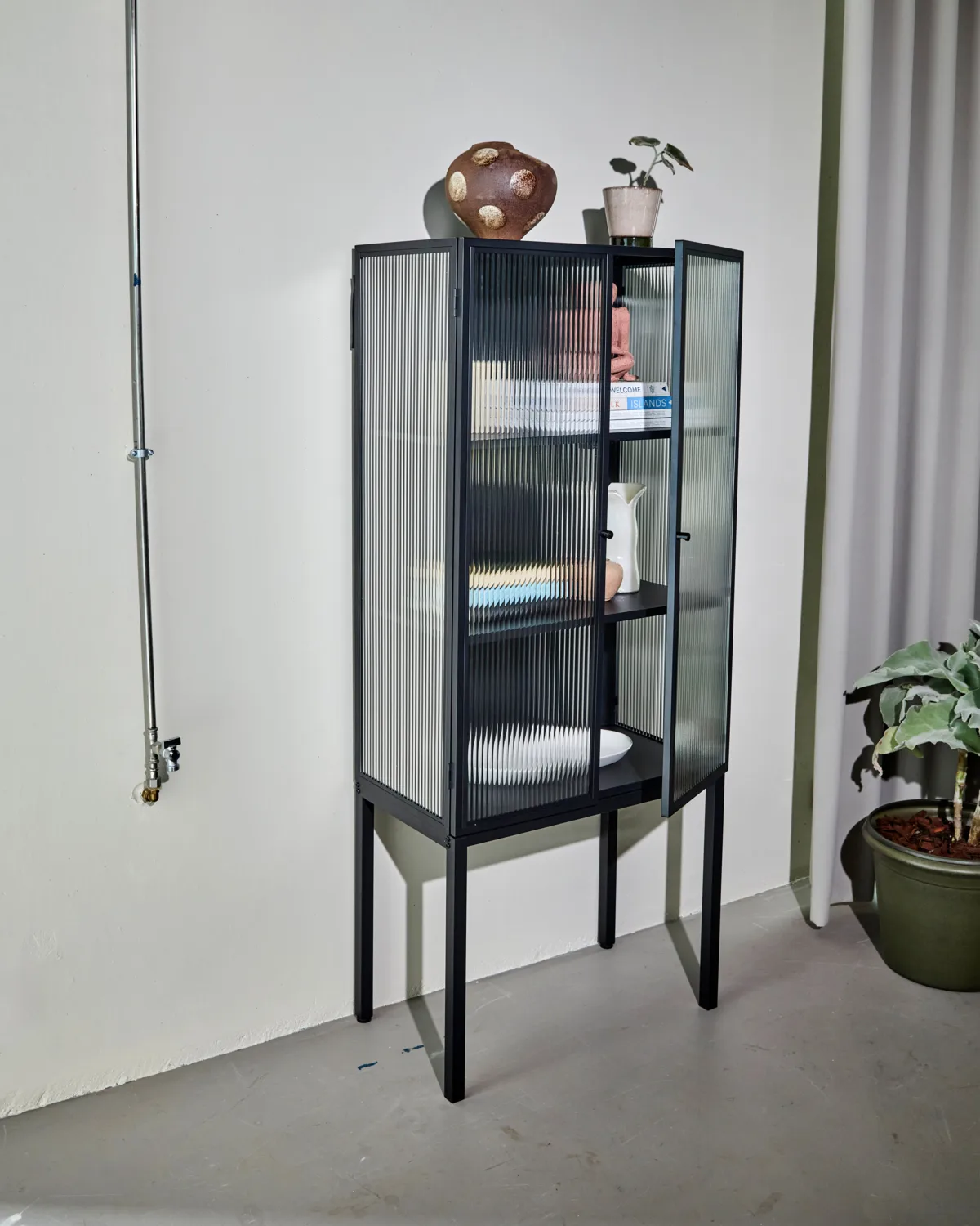 House Doctor cabinet, Black, 70.5x40x168 cm House Doctor