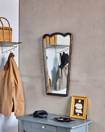 Jamp wall mirror with frame 90 cm - Black - House Doctor