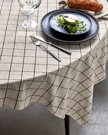 Join tablecloth 150x150 cm - Black-off white - House Doctor