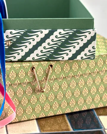 Keep storage boxes khaki-green - 2 pieces - House Doctor