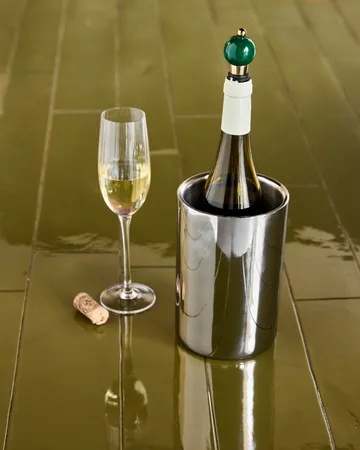 Kett wine cooler Ø12.5x18 cm - Silver finish - House Doctor