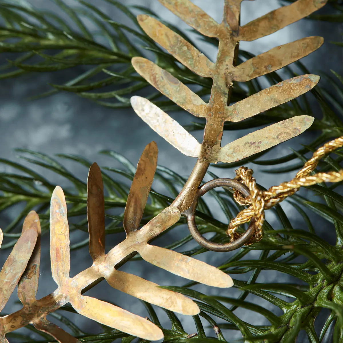 Lamet hanging decoration wreath, brass House Doctor