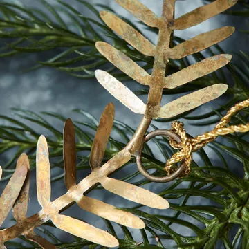 Lamet hanging decoration wreath - brass - House Doctor