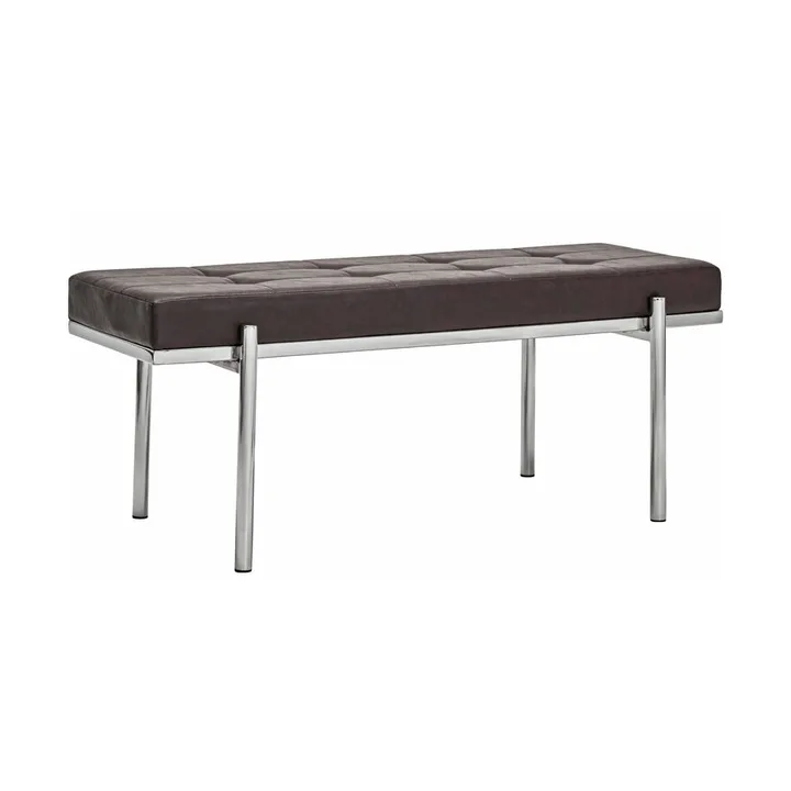 Lao bench - Mulberry-chrome, 110 cm - House Doctor