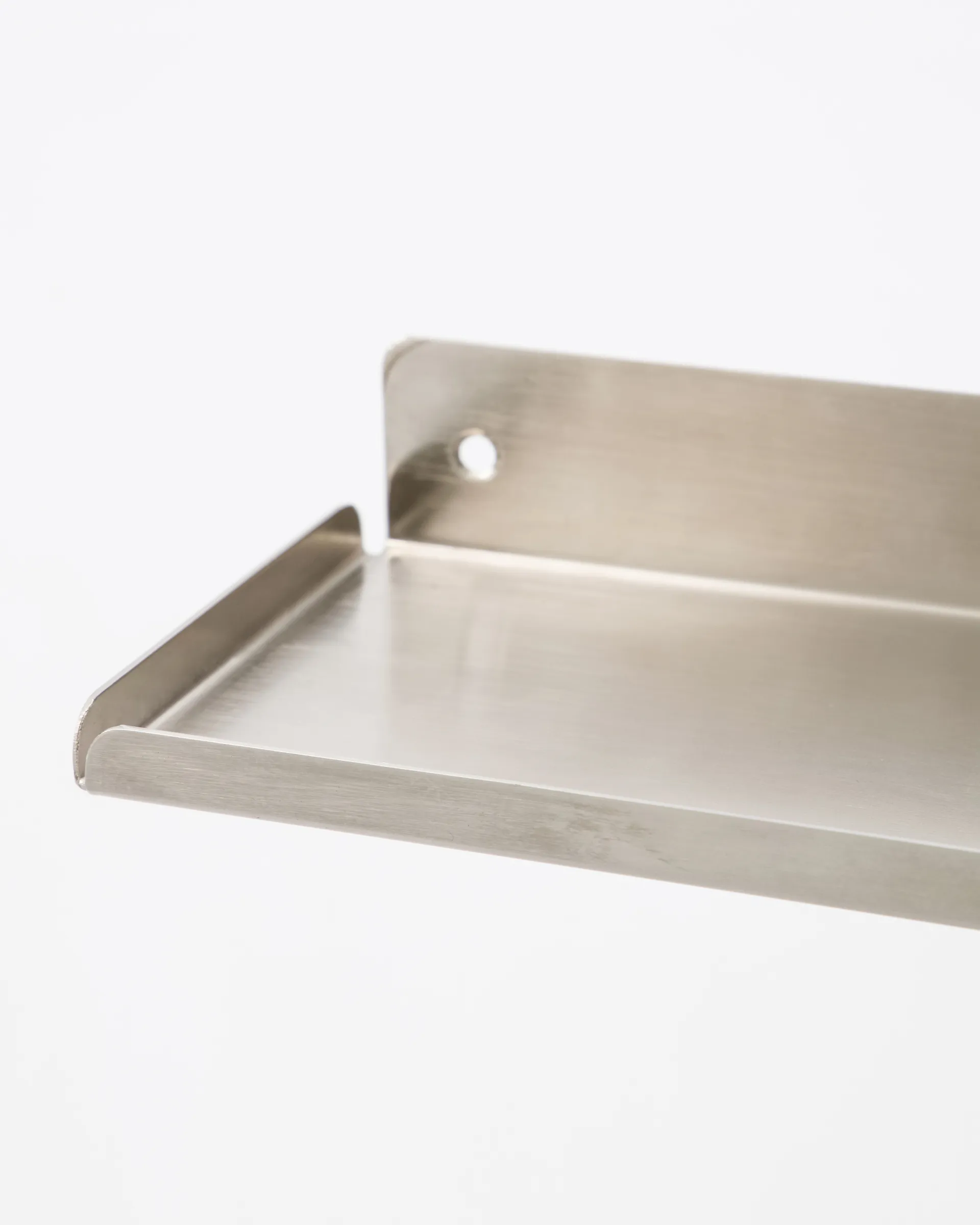 Ledge shelf 80 cm, Brushed silver House Doctor