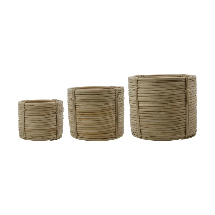Linder baskets 3 pieces - Nature - House Doctor