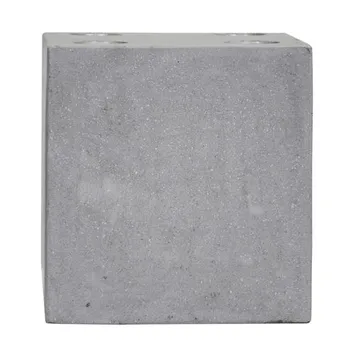 Marb candle holder 20x20x20 cm - Grey - House Doctor