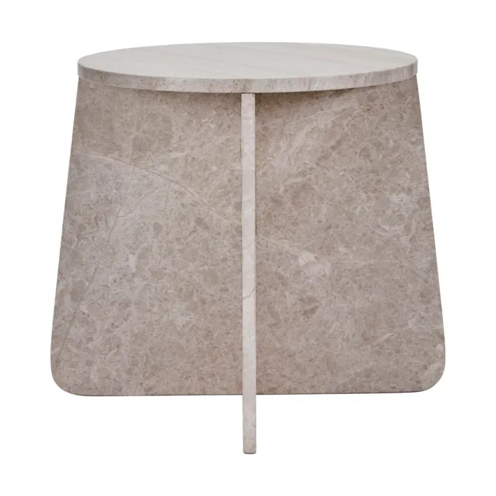 Marb side table 48x48x40 cm, Beige marble House Doctor