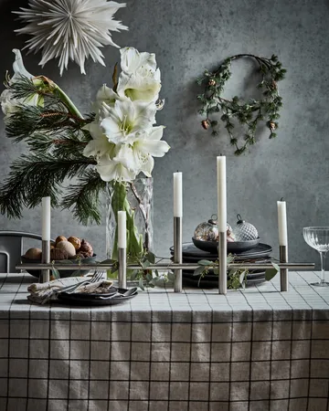 Maxi candlestick 80 cm - Antique silver - House Doctor