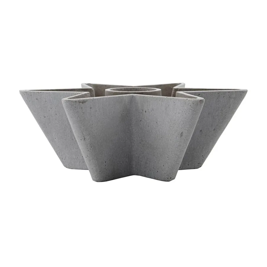 Mold Star candle sticks, grey House Doctor