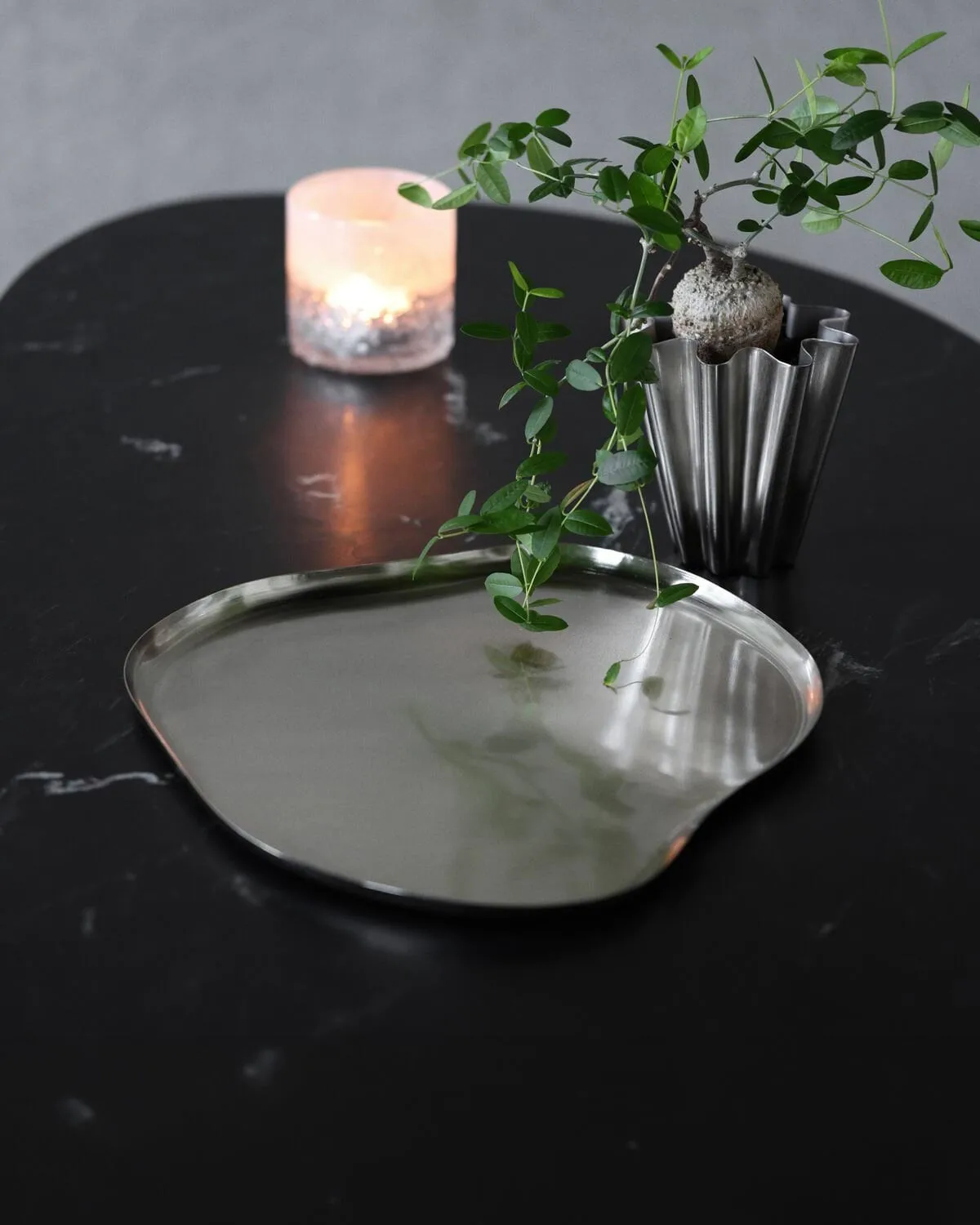 Osea tray 35x41 cm, Silver finish House Doctor
