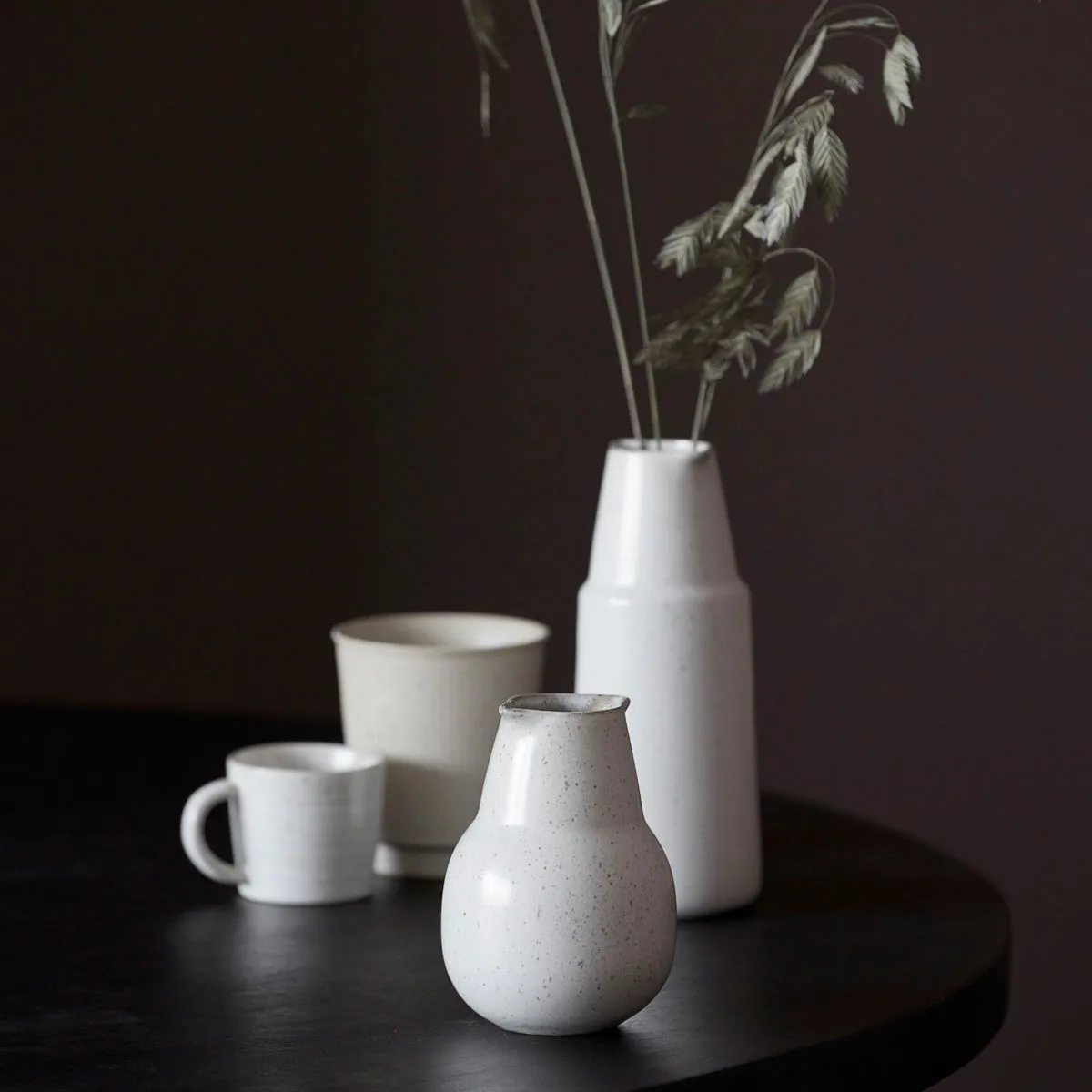 Pion carafe 12 cm, grey-white House Doctor