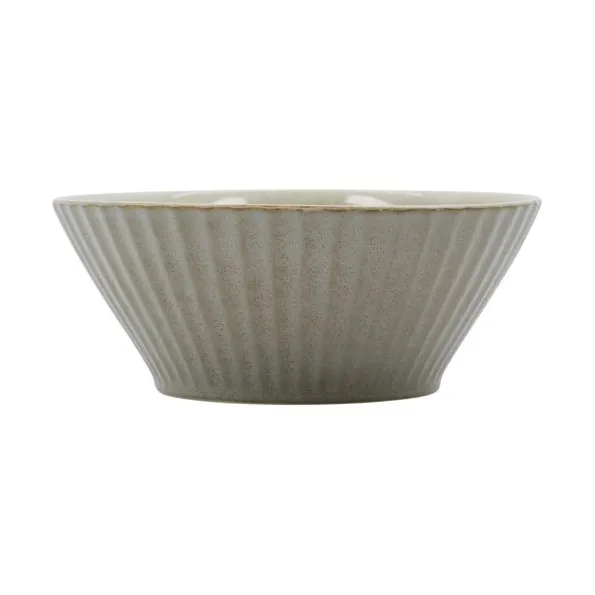 Pleat bowl Ø15 cm - Grey-brown - House Doctor