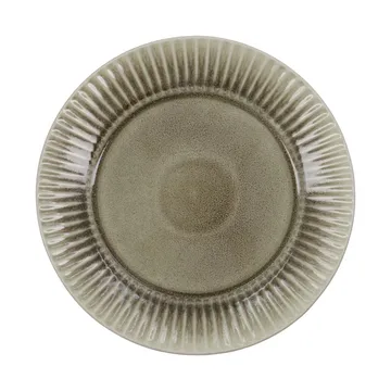 Pleat dinner plate Ø27 cm - Grey-brown - House Doctor