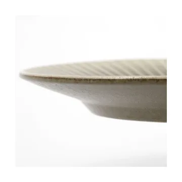 Pleat dinner plate Ø27 cm - Grey-brown - House Doctor