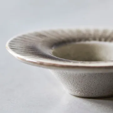 Pleat egg cup 4-pack - Grey-brown - House Doctor