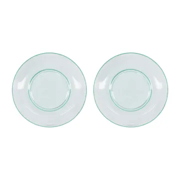 Rain small plate Ø21 cm 2-pack - Clear - House Doctor