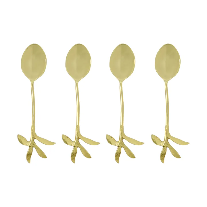 Serve serving spoon 4-pack - Antique gold - House Doctor