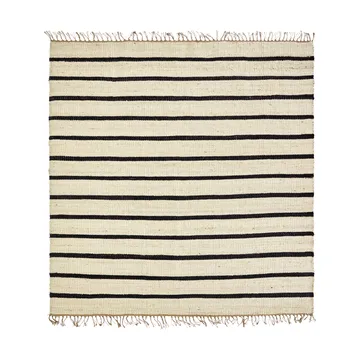 Sima rug 180x180 cm - Black-natural - House Doctor