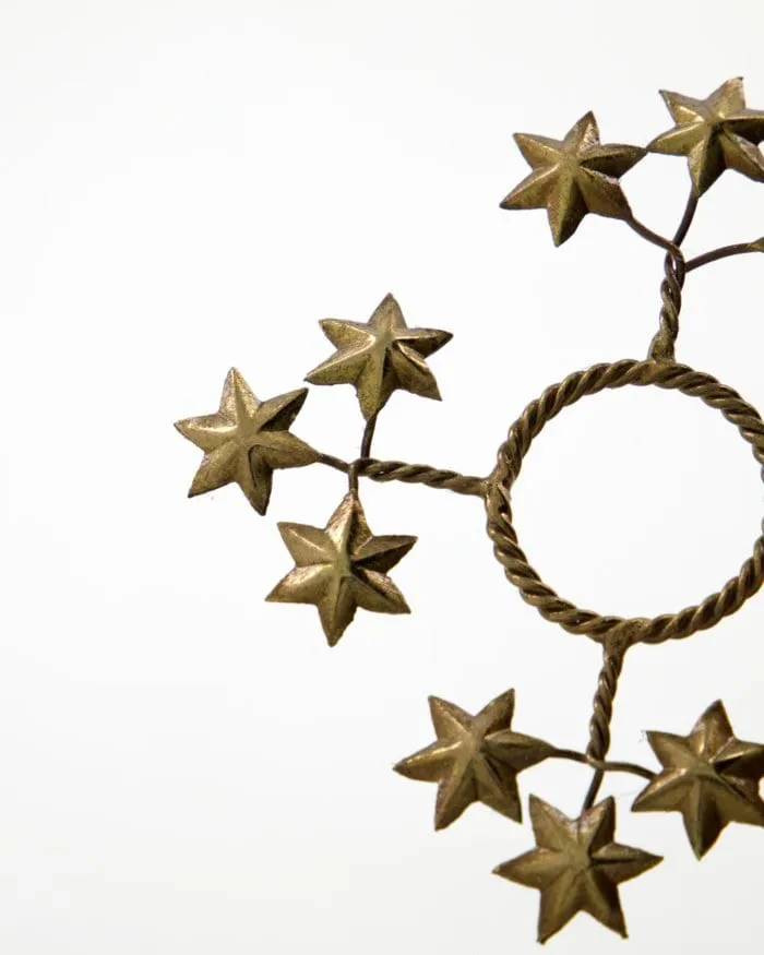 Star candle ring 4-pack, Golden House Doctor