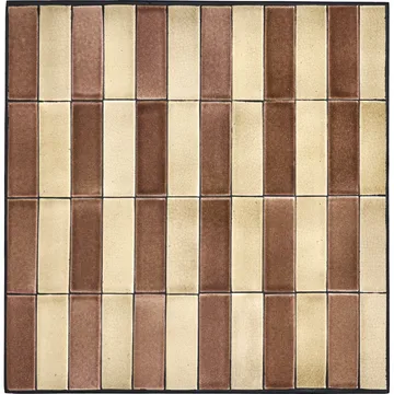Stripe café table 62x62 cm - Dusty rose-beige - House Doctor