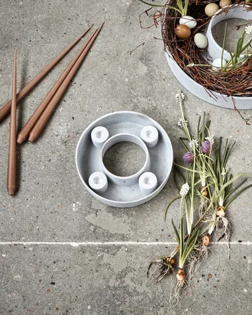 The Ring advent candle holder Ø26 cm - Grey - House Doctor