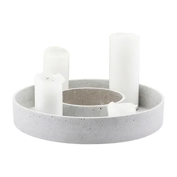 The Ring candle holder for block candles - Concrete - House Doctor