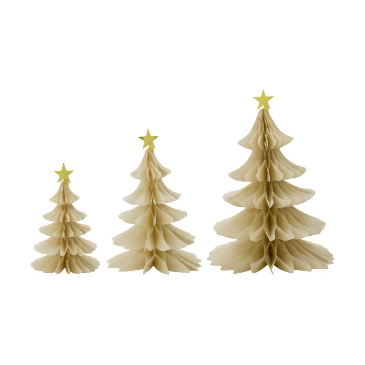 Tree decorative spruce 3 pieces - Ivory - House Doctor
