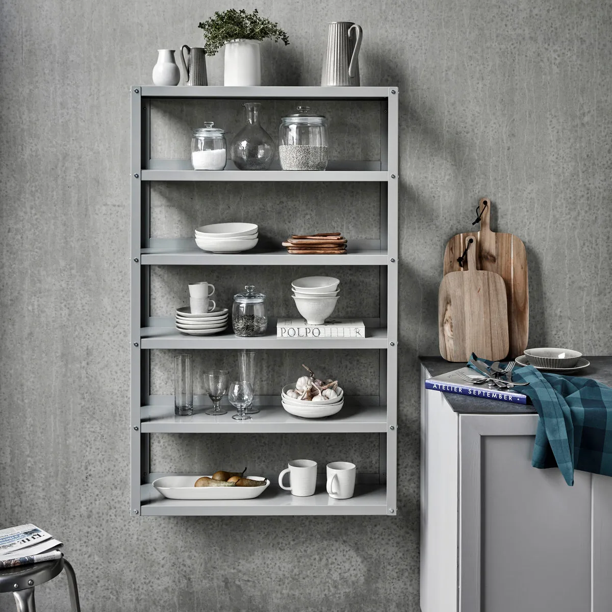 Use shelf 80x128 cm, Light grey House Doctor